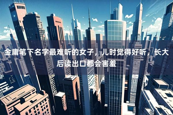 金庸笔下名字最难听的女子，儿时觉得好听，长大后读出口都会害羞